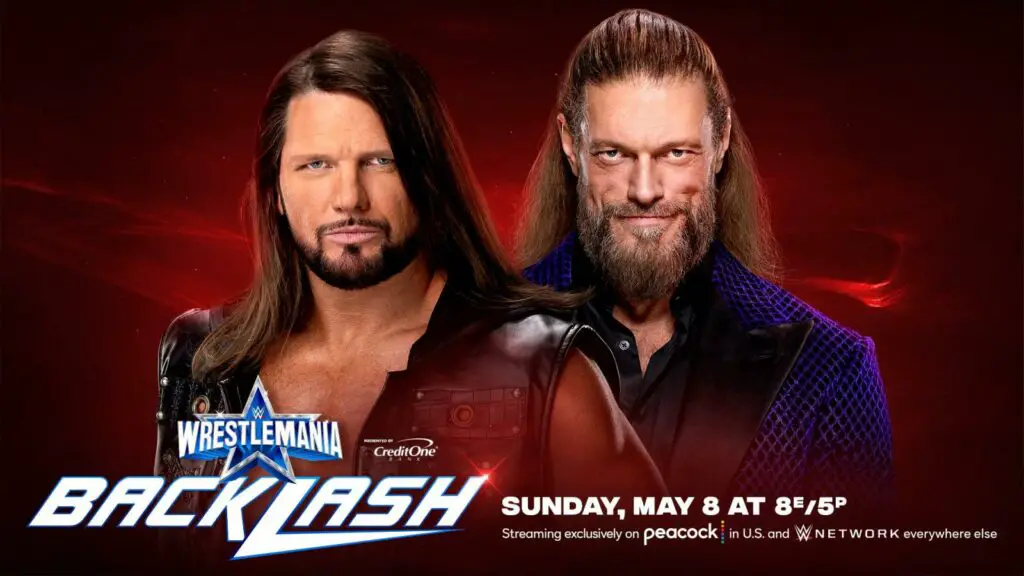 Edge vs AJ Styles- WWE WrestleMania Backlash