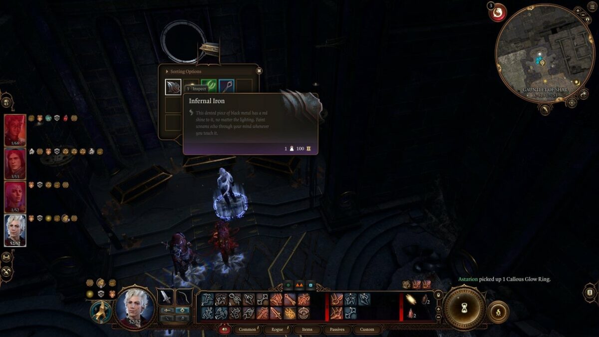 Baldur's Gate 3 Infernal Iron