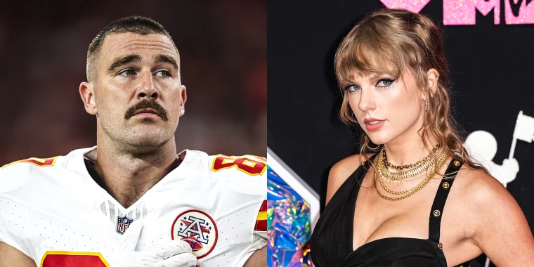 Travis Kelce and Taylor Swift 