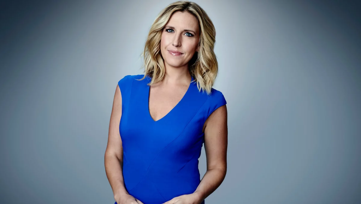 What happened to a pregnant Poppy Harlow on TV?