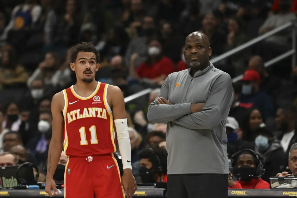 Trae Young and Nate McMillan