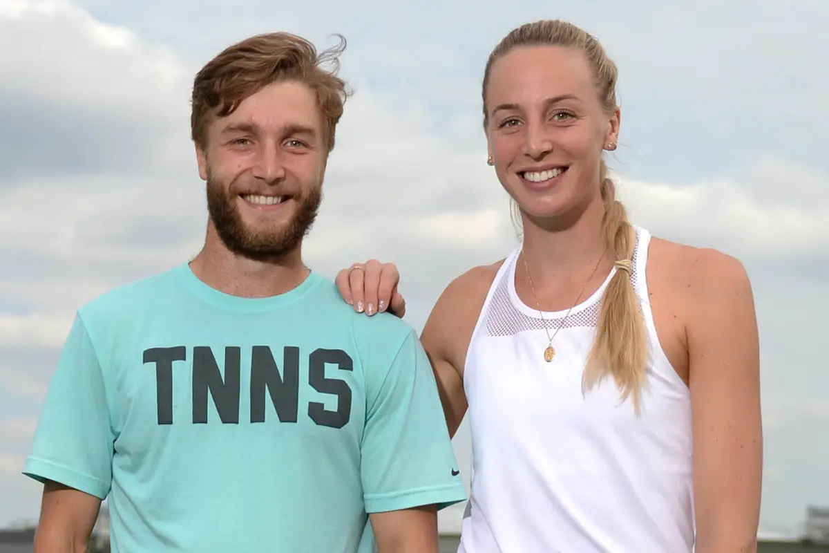 Liam Broady with sister Naomi