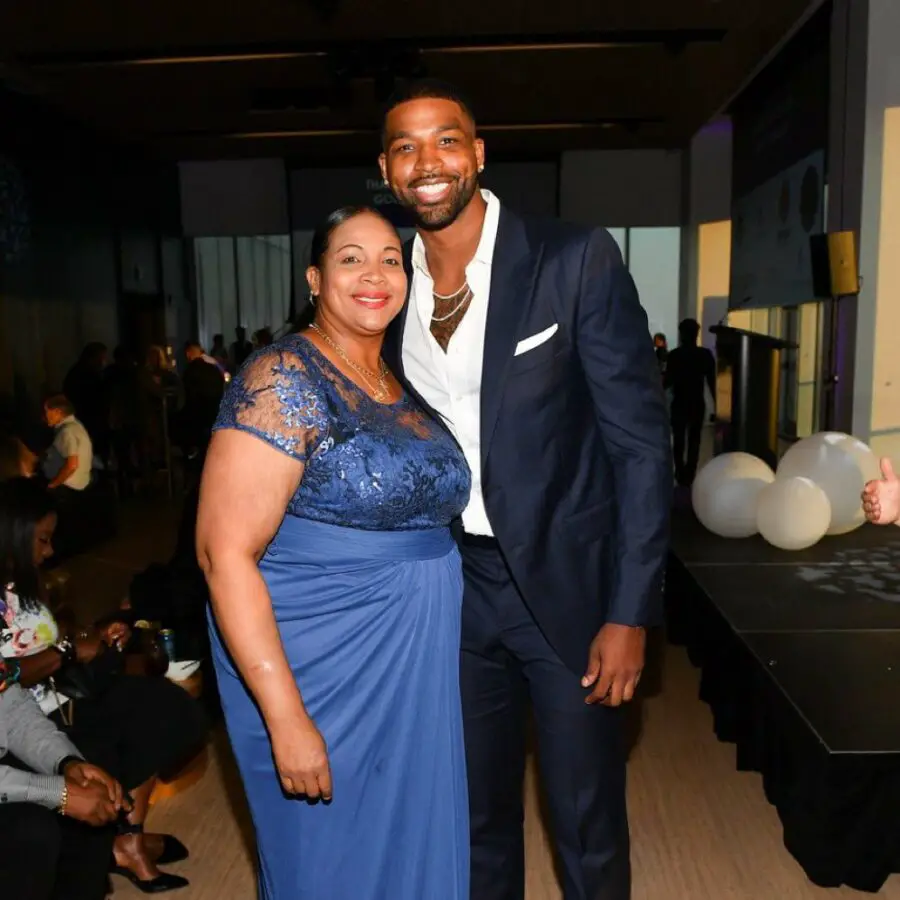 Tristan Thompson and his mother Andrea
