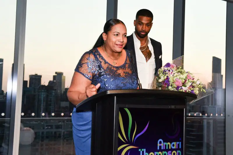 Tristan Thompson and his mother Andrea