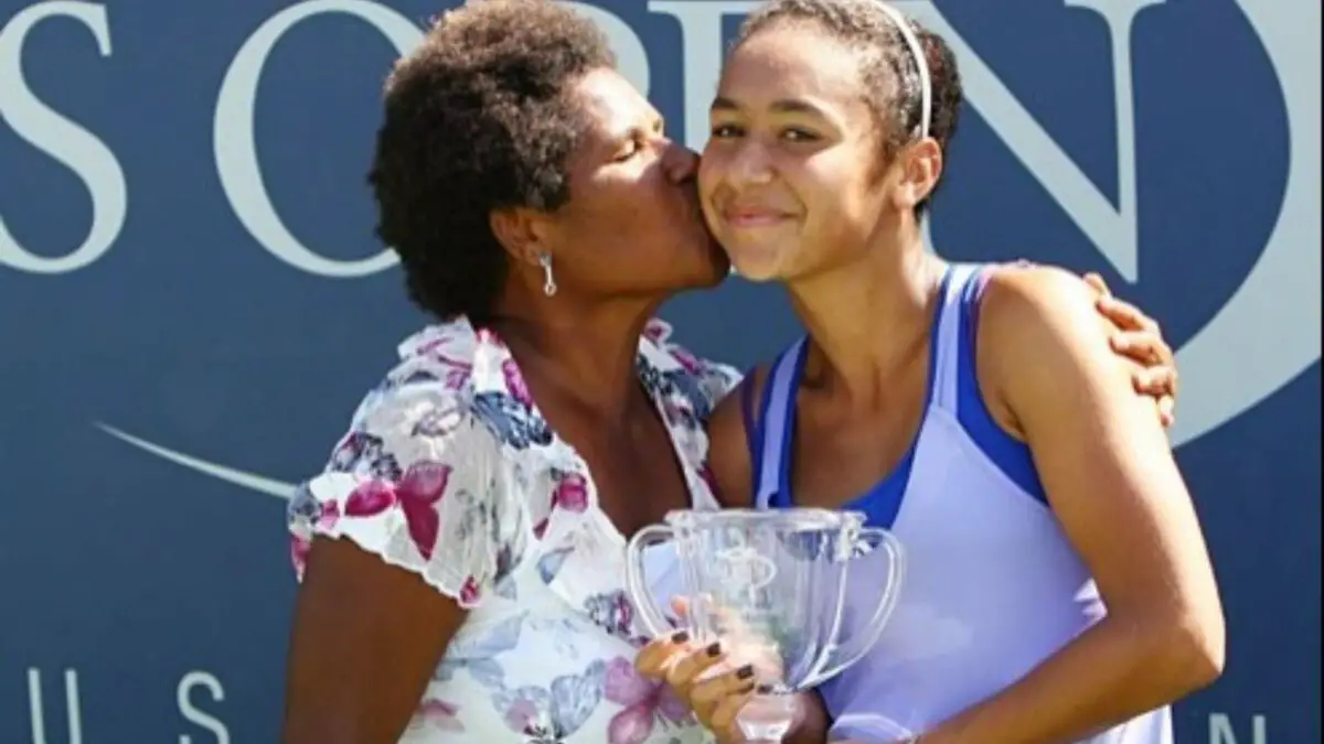 Heather Watson with mother