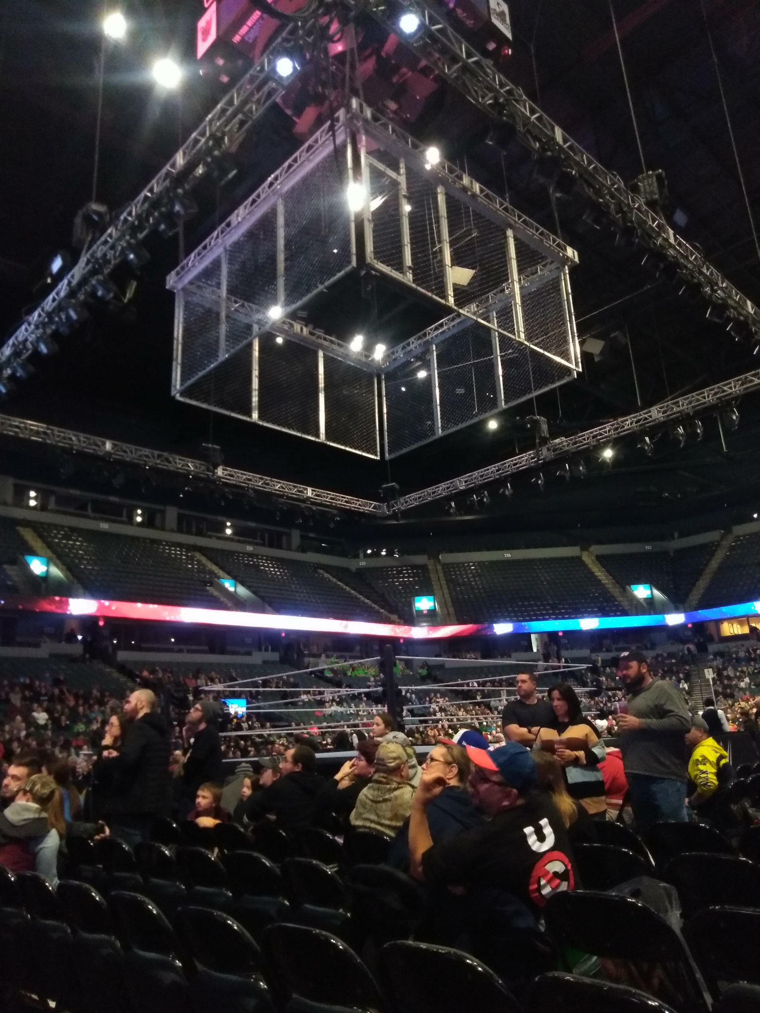 How many WWE and Wrestling shows has the Van Andel Arena hosted?