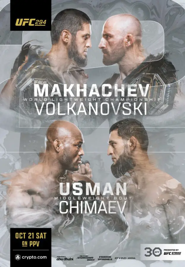 UFC 294 poster