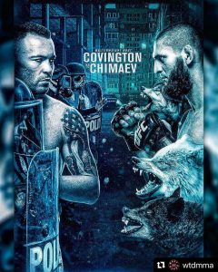Colby Covington vs Khamzat Chimaev fan poster