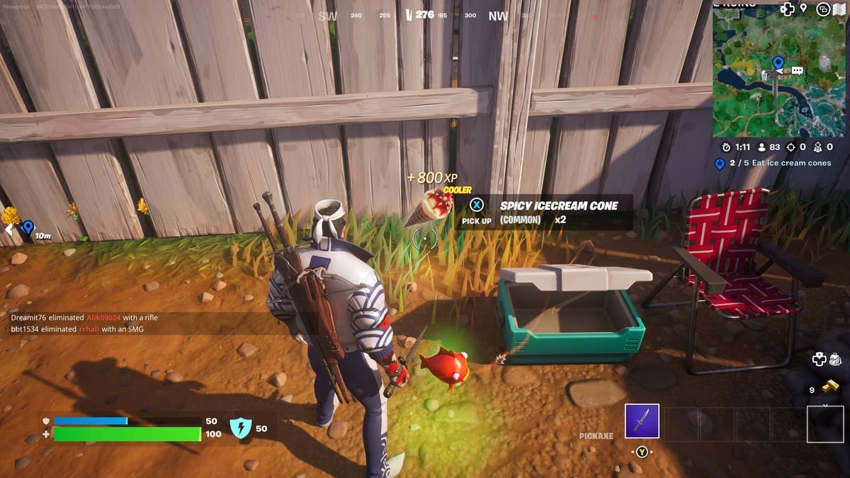 How to find Ice Cream Cones in Fortnite 2 Spicy Ice Cream Cone
