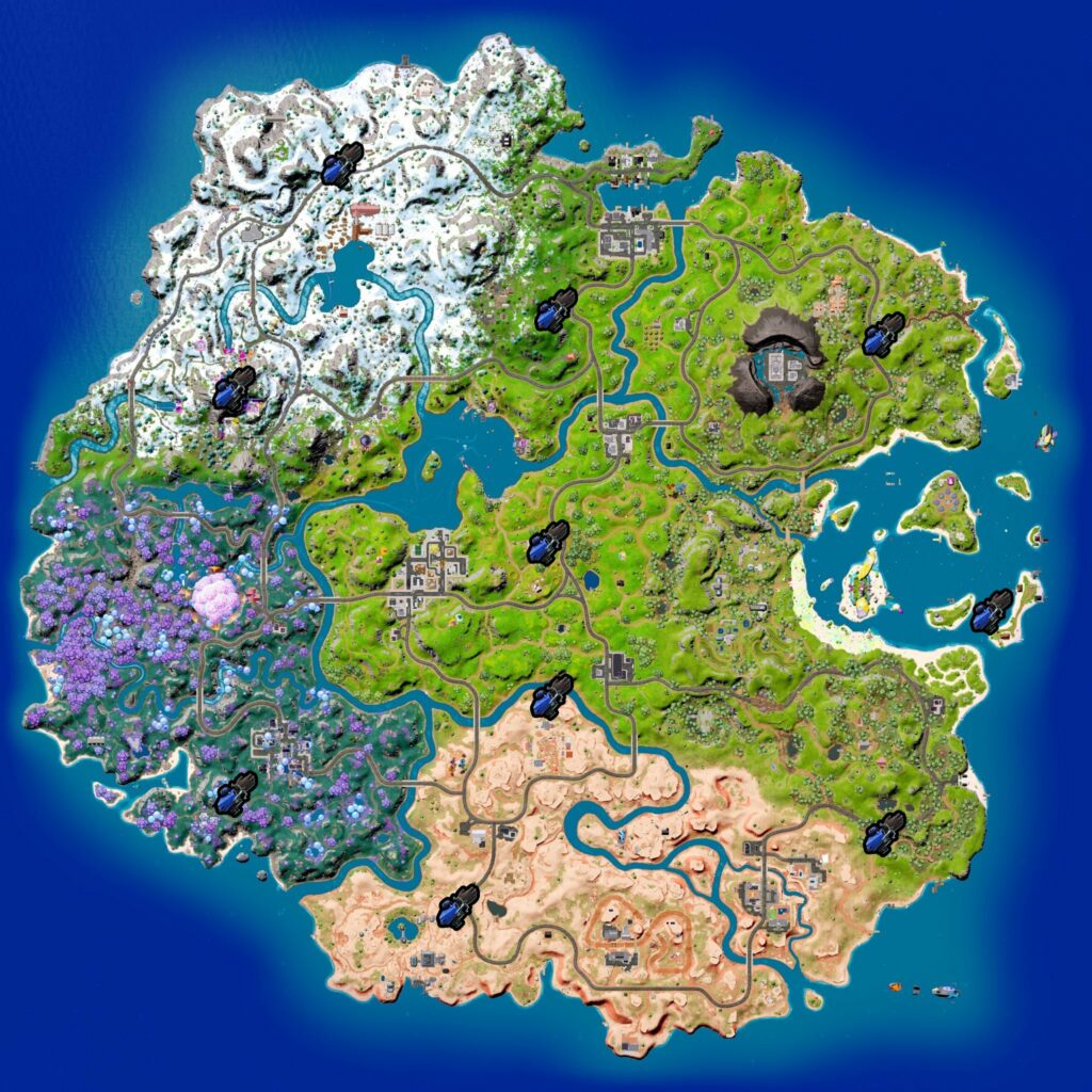Fortnite Grapple gloves locations