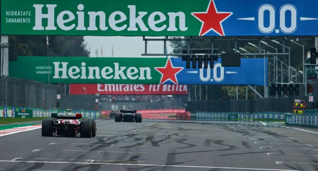 Heineken display board in F1