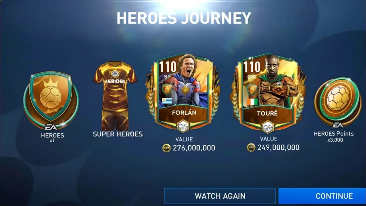 heroes journey fifa mobile players