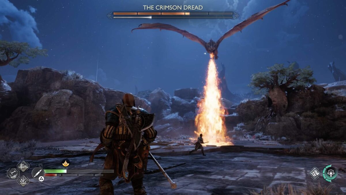 How to Beat Crimson Dread Dragon in God Of War Ragnarok 2 Crimson Dread Dragon Ragnarok
