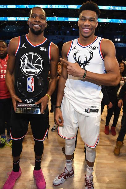 Kevin Durant and Giannis Antetokounmpo