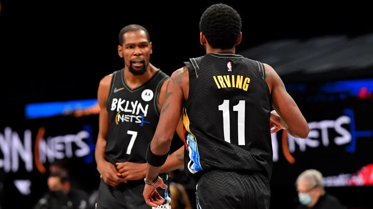Kevin Durant and Kyrie Irving.