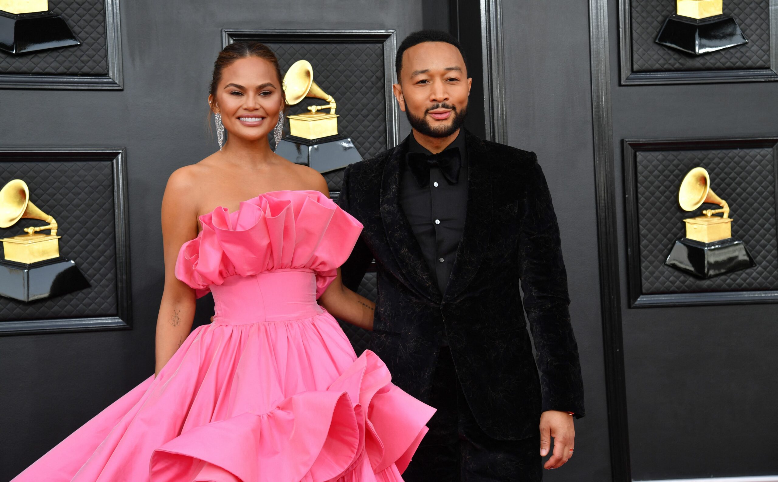 John Legend with his wife
