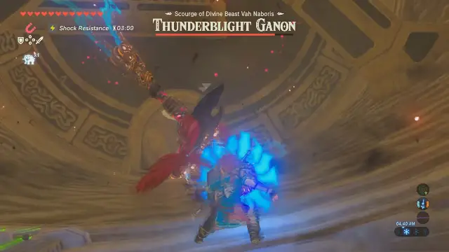 Thunderblight Ganon fight gameplay