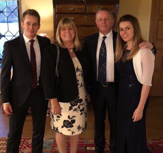 Martin Brundle with his family