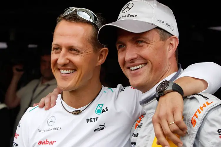 Michael Schumacher and Ralf Schumacher