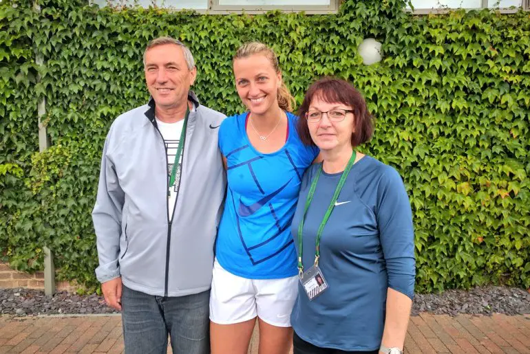 Petra Kvitova and parents Credit Twitter