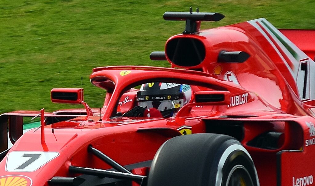 Raikkonen Ferrari SF71H Testing Barcelona cropped