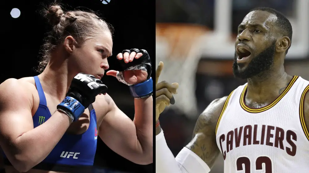 Ronda Rousey and LeBron James