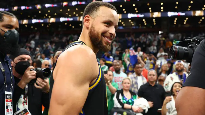 Steph Curry Smiling GETTY 1402228097