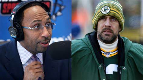 Stephen A Smith and Aaron Rodgers