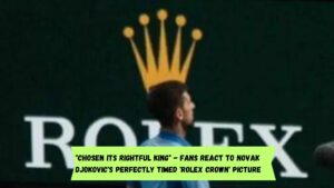 "Chosen its rightful king" - Fans react to Novak Djokovic's perfectly timed 'Rolex crown' picture
