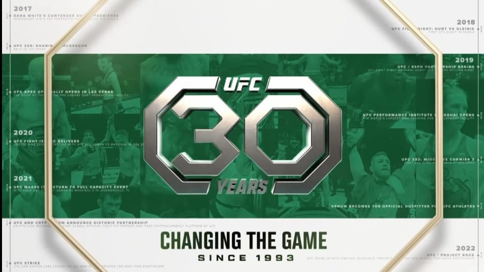 UFC 30 years logo