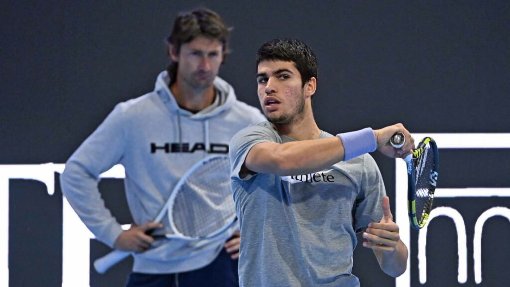 alcaraz ferrero milan practice 2021 1