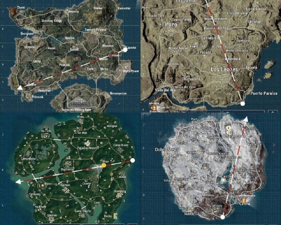 PUBG Mobile Maps