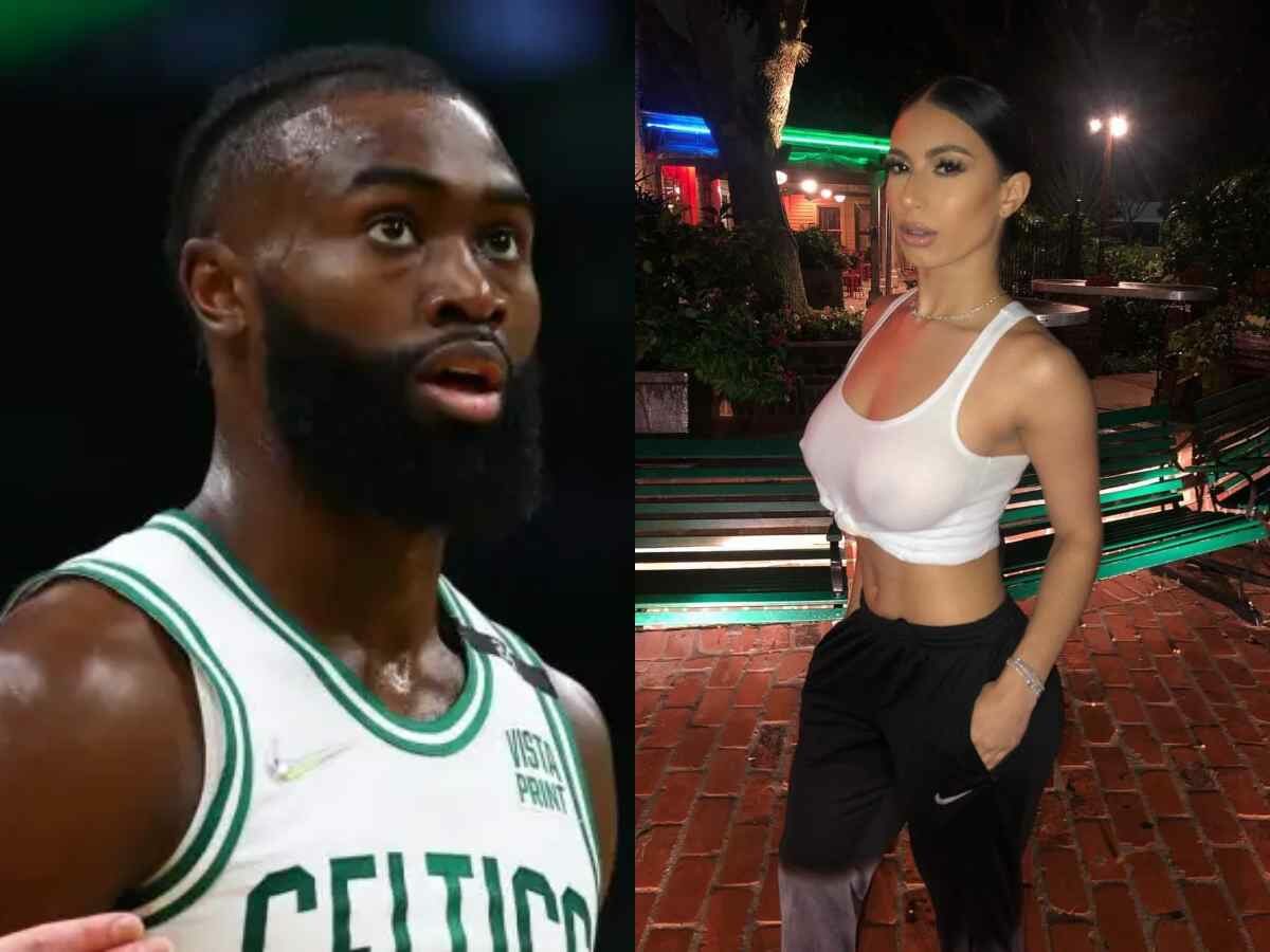 Jaylen Brown and his girlfriend