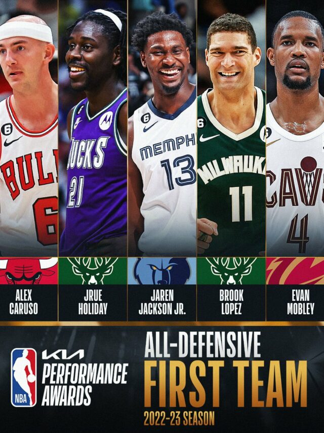Which NBA stars have made it to the NBA All-Defensive First Team of 2023? 
