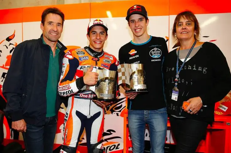 Marc Marquez with family