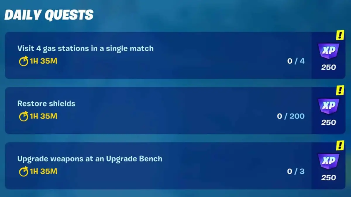 Fortnite Daily Quests