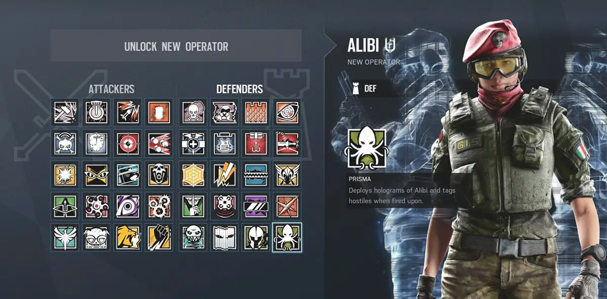 alibi Rainbow Six Siege Operator Tier List