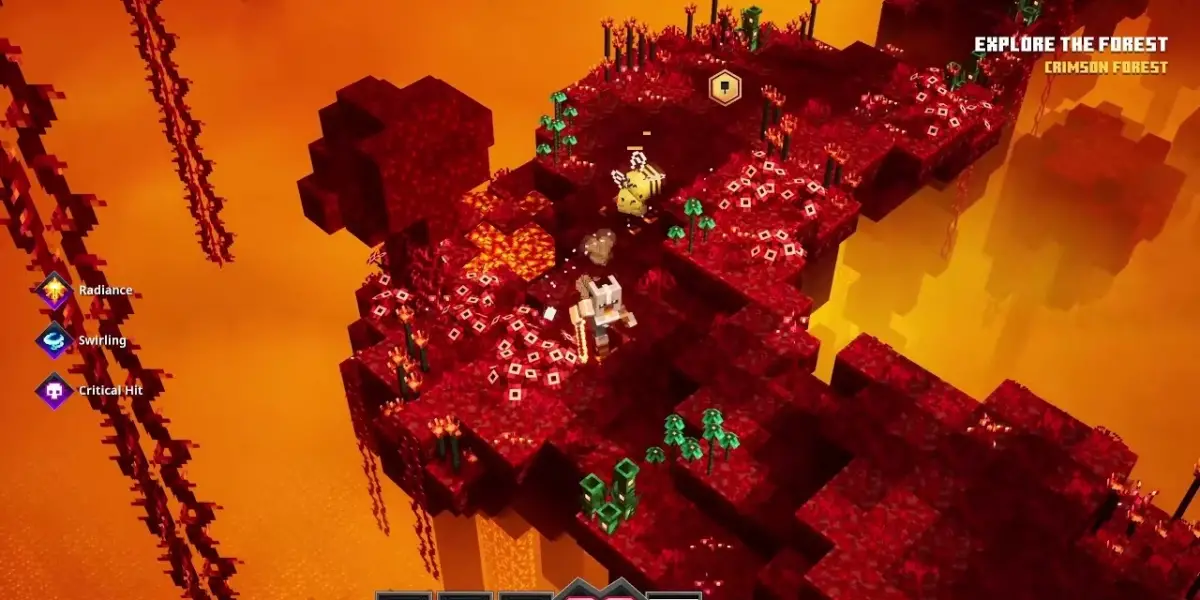 Crimson Forest Secret Levels Minecraft Dungeons