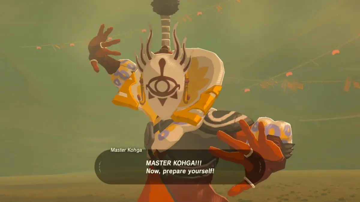 Master Kohga in Zelda:Breath of the Wild