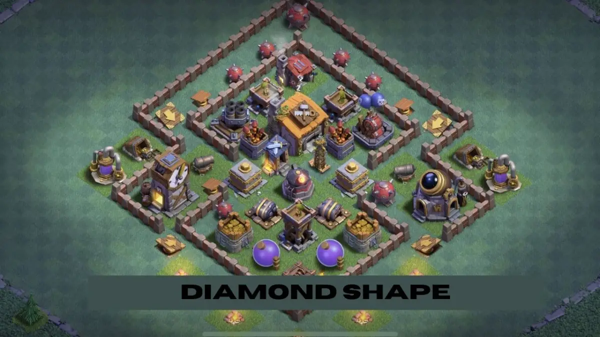 Diamond shape layout