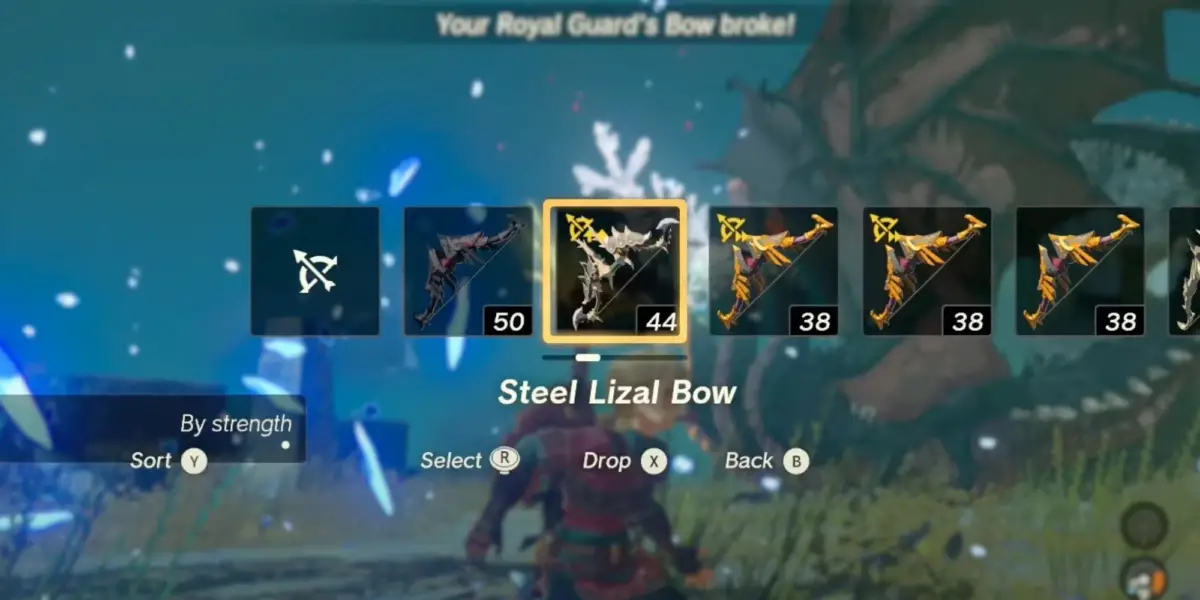 Steel Lizal Bow Best Weapons Tears Kingdom