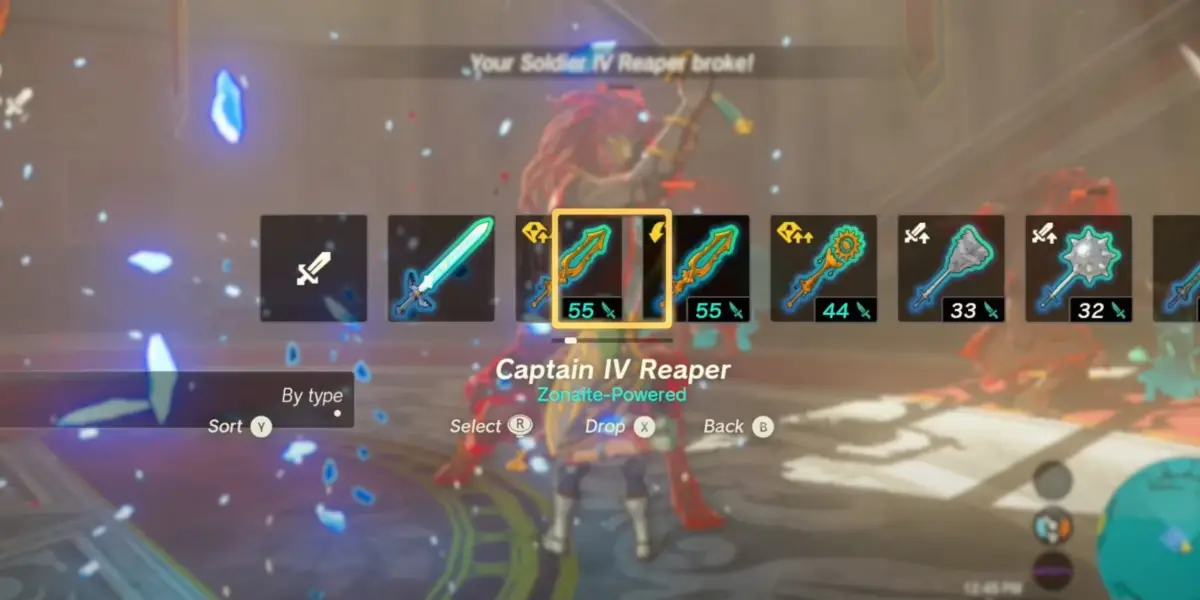 Captain Reaper Best Weapons Tears Kingdom