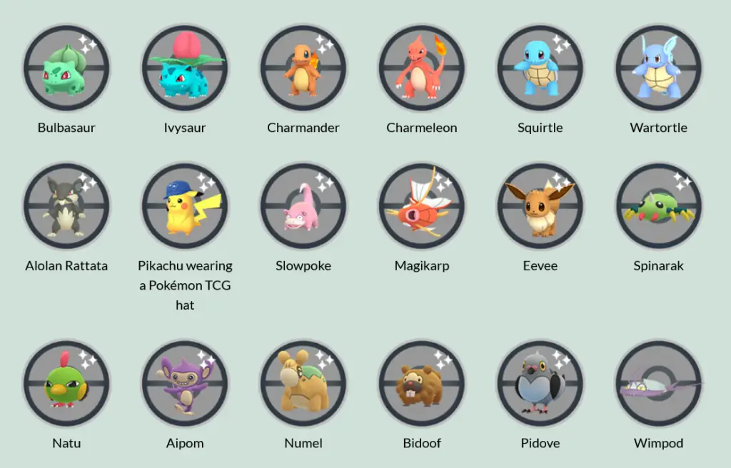 Boosted Spawns during Pokemon GO TCG Crossover Event