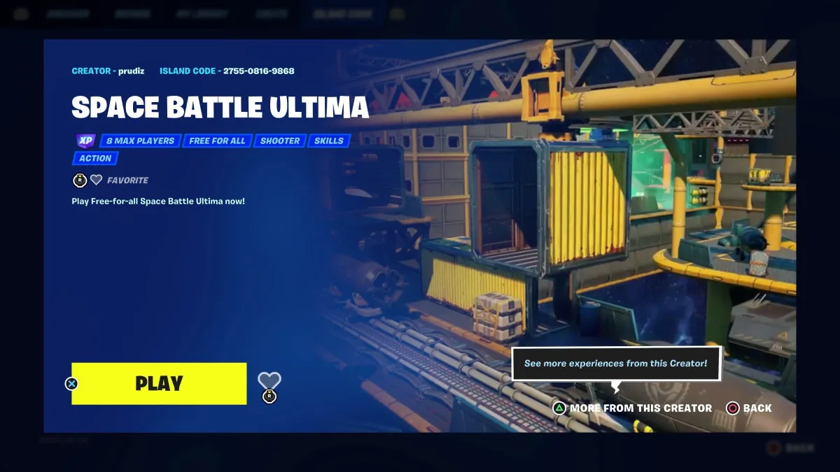 Fornite Space Battle Ultima