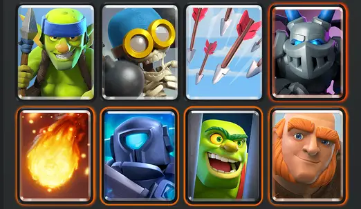 Giant and Bomber Clash Royale Arena 3 decks