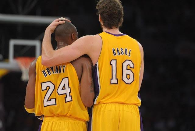Pau Gasol has the perfect reply to viral clip where Kobe Bryant says he would go through Spanish star’s “chest” 2 Kobe Bryant Pau Gasol