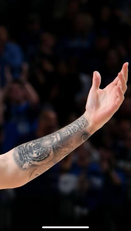 NBA Tattoos on Instagram  lukadoncic has been one of the most  requested players to do so here we go Luka has his entire left forearm  tattooed the tattoo includes an eagle