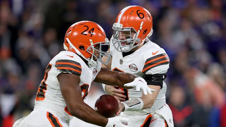 Nick Chubb and Baker Mayfield