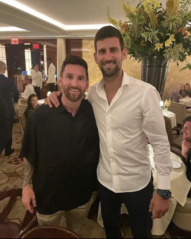Lionel Messi and Novak Djokovic