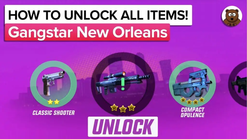Gangstar New Orleans Items Guide
